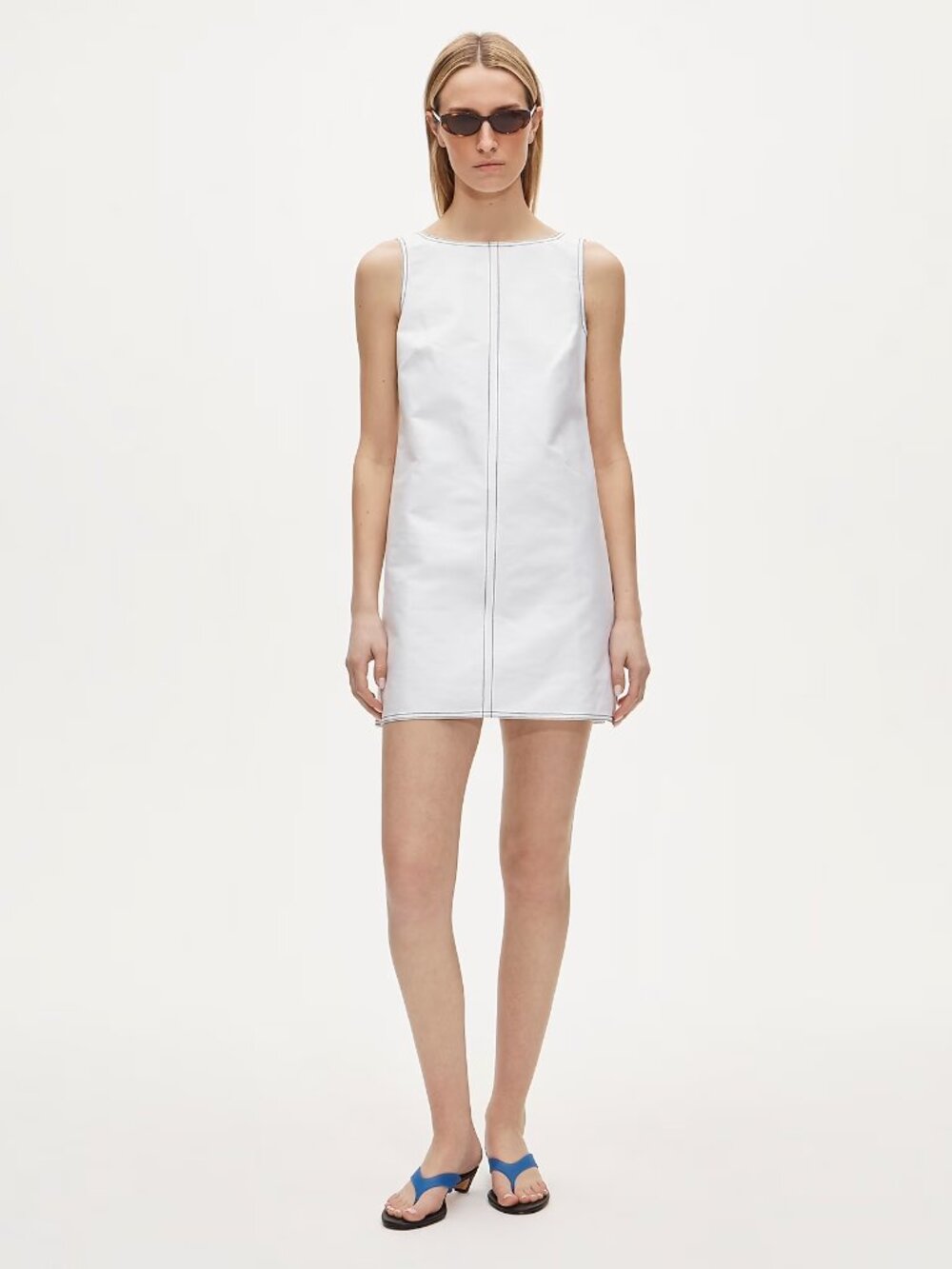 J.Crew Contrast-Stitch Billie Dress in Double Cotton Poplin - 4 - NWT